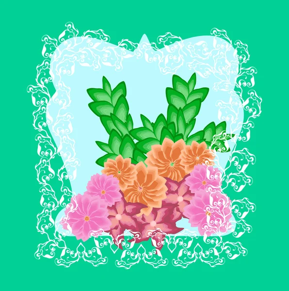 Floral frame — Stock Vector