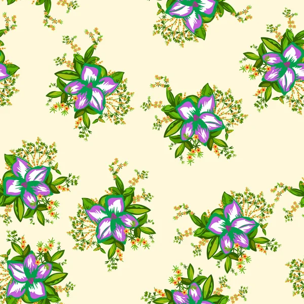Florales - nahtloses Muster — Stockvektor
