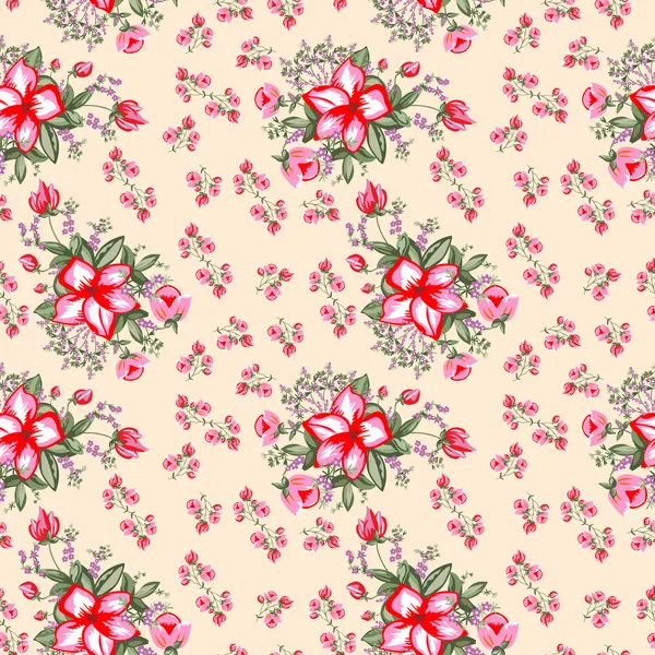 Floral - seamless pattern — Stock Vector