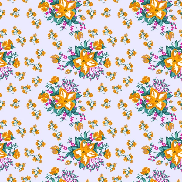 Floral - naadloze patroon — Stockvector