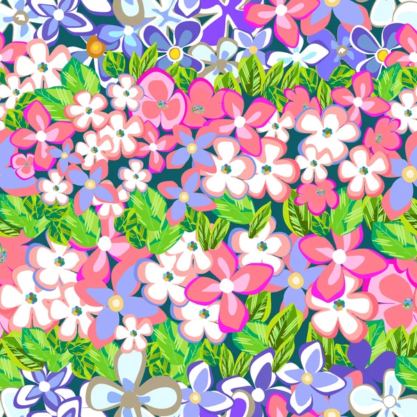 Fleurs - motif sans couture — Image vectorielle