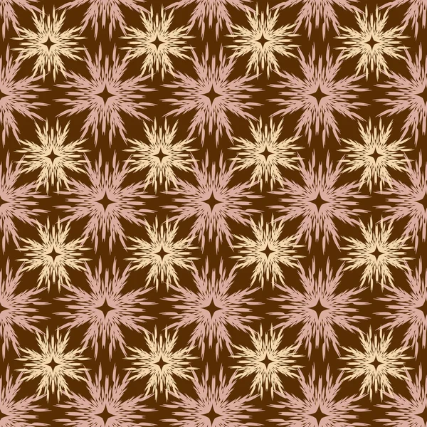 Decorative flowers - seamless pattern — Stock Vector