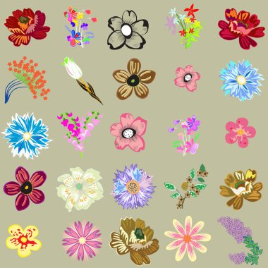 dizi yaratıcı çiçek