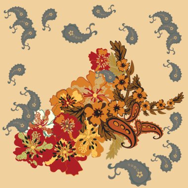 Parlak dekoratif çiçek