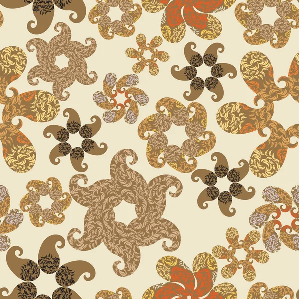 Fondo floral caprichoso — Archivo Imágenes Vectoriales