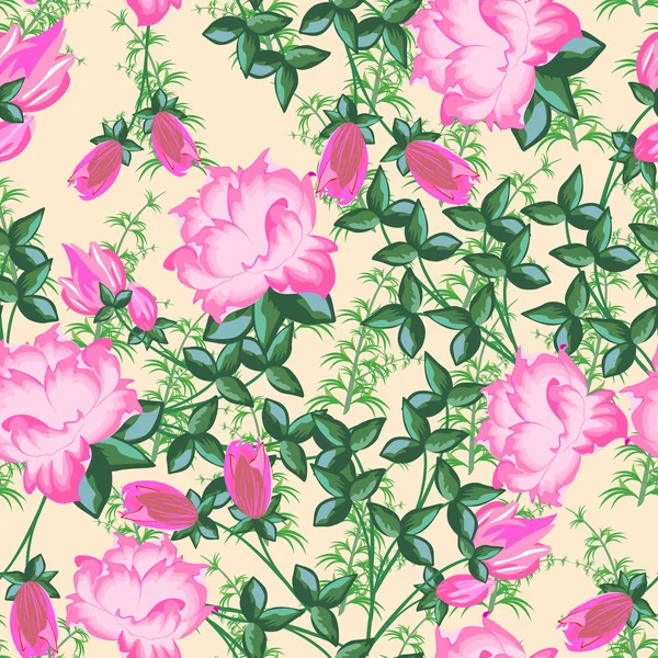 Floral seamless pattern — Stock Vector