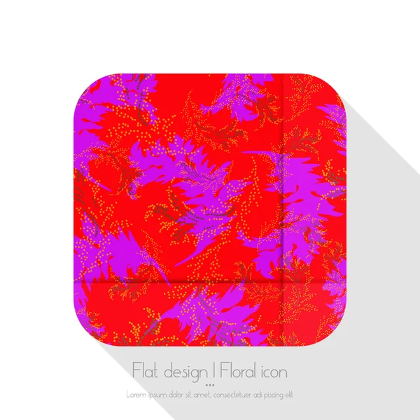 Icône florale — Image vectorielle