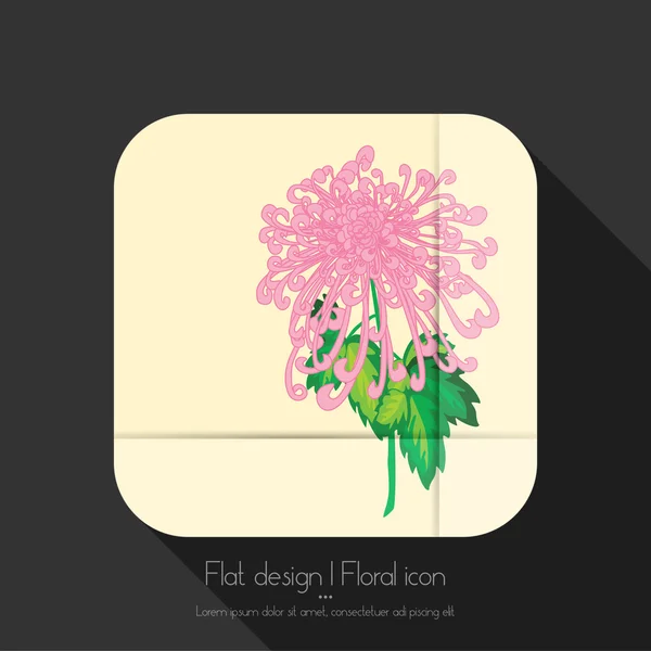 Floral εικονίδιο — Διανυσματικό Αρχείο