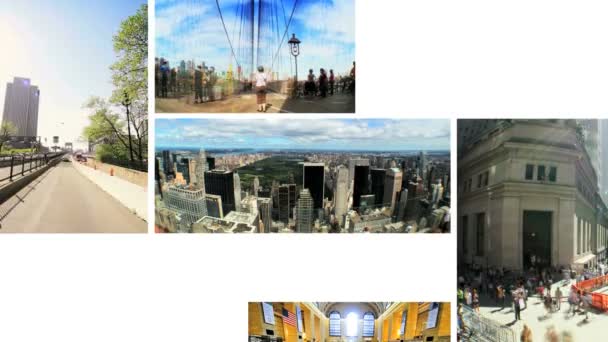 Montaj Resimleri, new york, ABD — Stok video