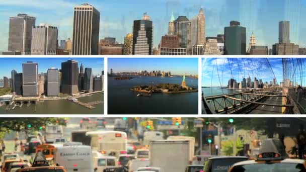 Multiple Images New York City, USA — Stok Video