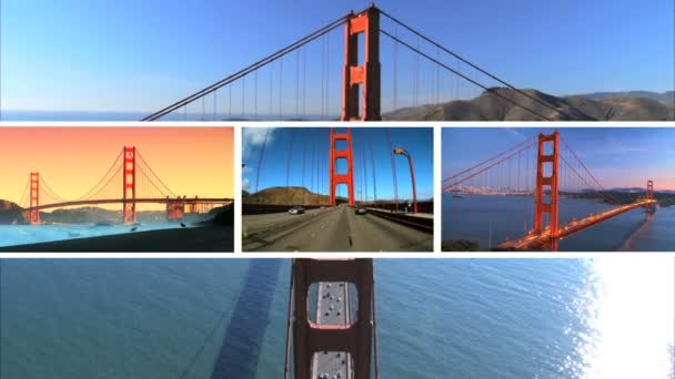 Több kép Golden Gate híd, San Francisco — Stock videók