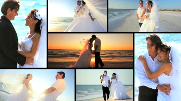 Luxury Island Wedding Montage — Stock Video