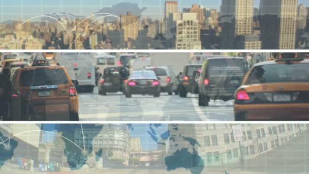 Montage Global Business, New York, Stati Uniti d'America — Video Stock