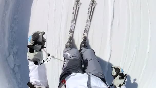 Manœuvre compétente du skieur — Video