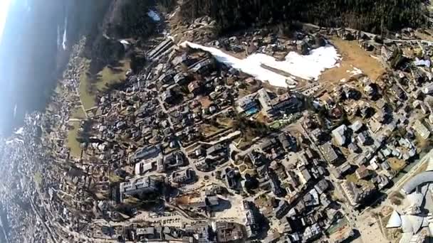 Parapendio utilizzando le termiche in modo decente — Video Stock