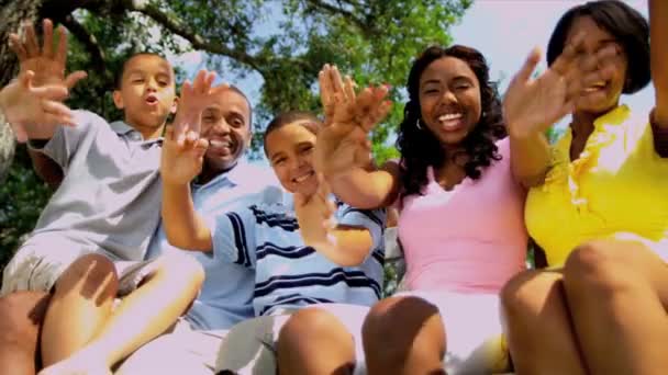 Tourism Promotion Enthusiastic Ethnic Family — Stockvideo