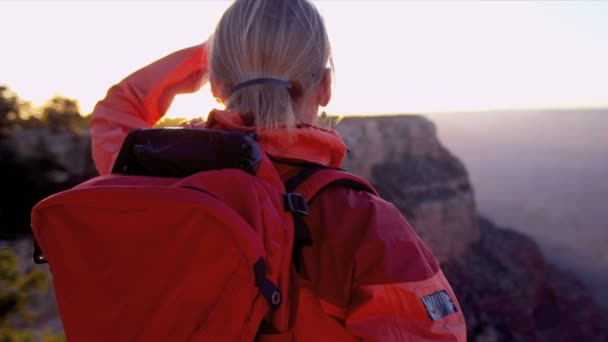 Female achieving her ambitions — Stock Video