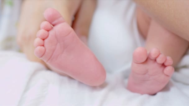 Piedi Neonato — Video Stock