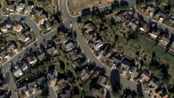 Vista aérea da paisagem dos bairros e da cidade de São Francisco — Vídeo de Stock
