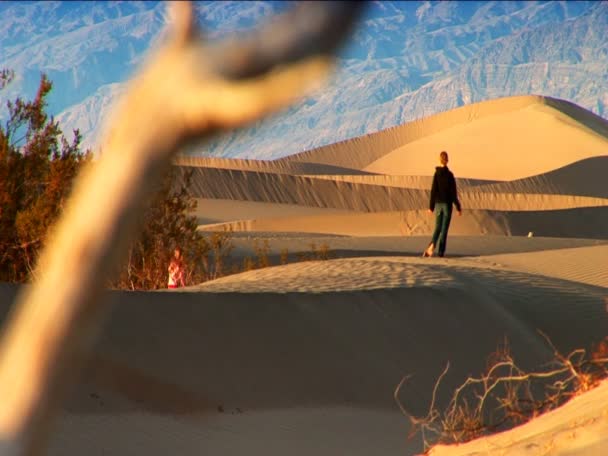 死亡谷的景观特征 — 图库视频影像