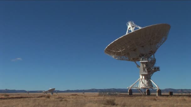 Radio telescope (Very Large Array) — Stock Video