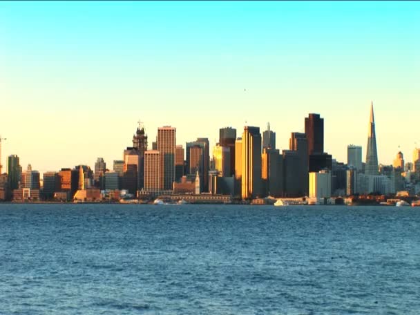 City skyline of San Francisco — Stock Video