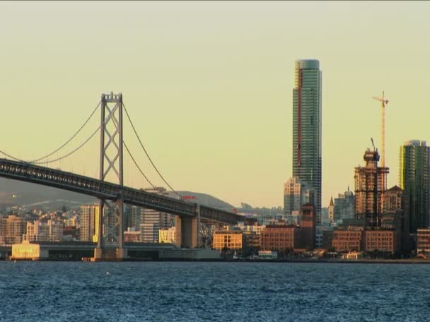 Fast pan shot of San Francisco — Stock Video