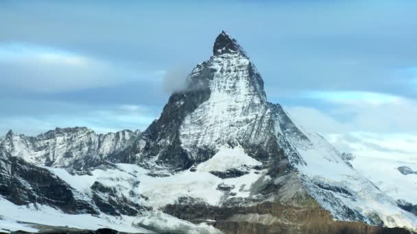 Caducidade temporal do Matterhorn, Suíça — Vídeo de Stock