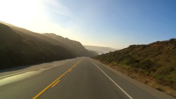 Blickwinkel auf den Pazifikküsten-Highway — Stockvideo