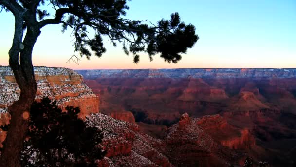 Timelapse soluppgång över grand canyon — Stockvideo