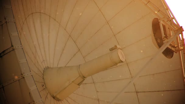 Крупный план радиотелескопа (VLA) ) — стоковое видео