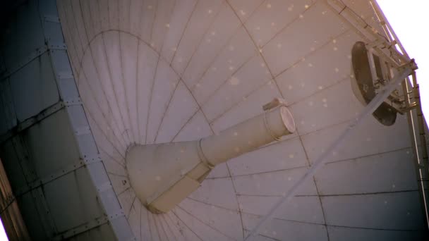 Close-up de radiotelescópio (VLA ) — Vídeo de Stock