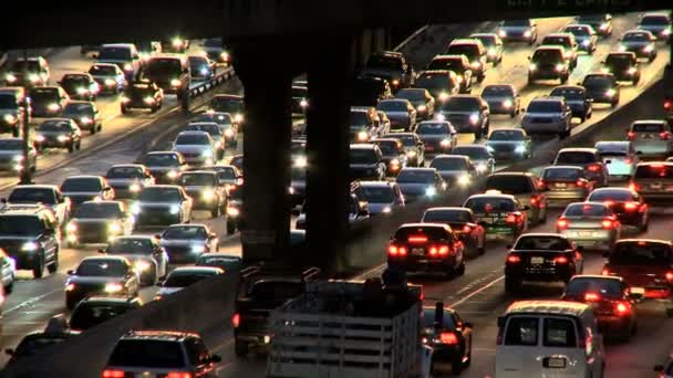 Contaminación del transporte — Vídeo de stock