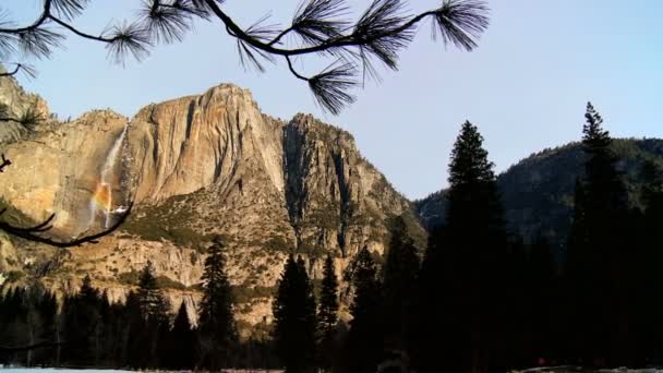 Waterfall in Yosemite National Park — Stock Video