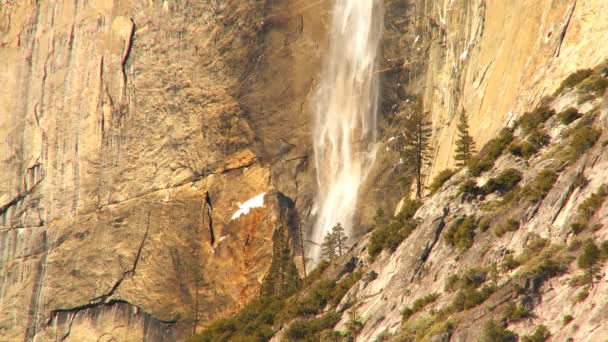 优胜美地公园的瀑布 — 图库视频影像