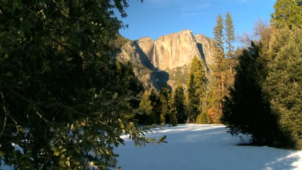Winter beauty in Yosemite National Park — Stock Video