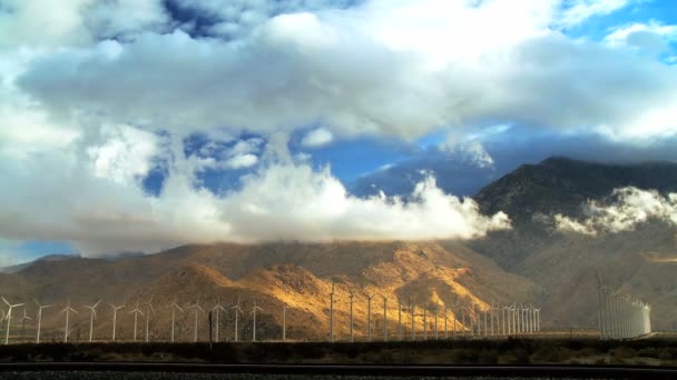 Energía eólica limpia y energía — Vídeos de Stock