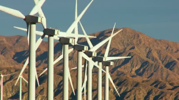 Источник энергии ветра — стоковое видео