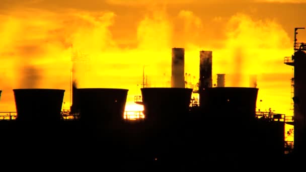 Oil Refinery Power & Energy — Stock Video