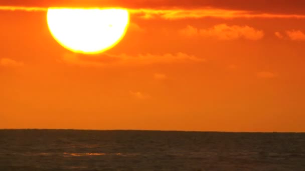 Time-lapse Fast Glowing Sunset — Stock Video