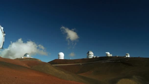 Astronomi Gözlemevi hawaii büyük ada üzerinde — Stok video