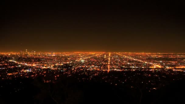 Paisaje urbano de Los Ángeles Time-lapse — Vídeos de Stock