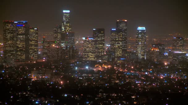 Los angeles Stadtbild im Zeitraffer — Stockvideo