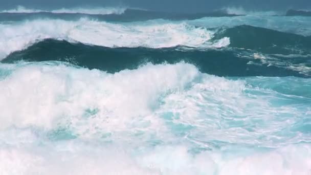 Powerful Crashing Waves — Stock Video