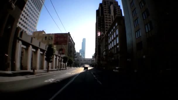 旧金山的街道上的观点 — 图库视频影像
