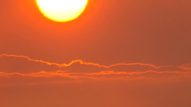 Tiempo-lapso Dramático Atardecer completo — Vídeo de stock