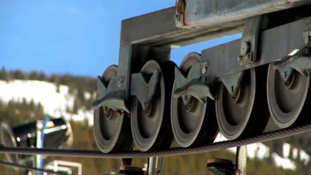 Ski Lift Machinery — Stock Video