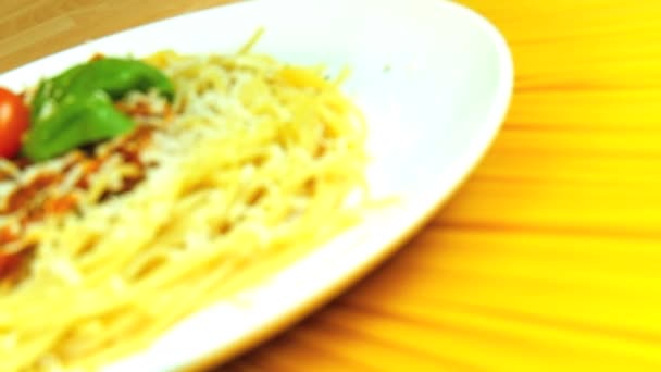 Comida tradicional italiana — Vídeo de Stock