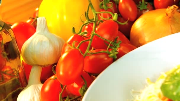 Tempting Healthy Food — Stock Video