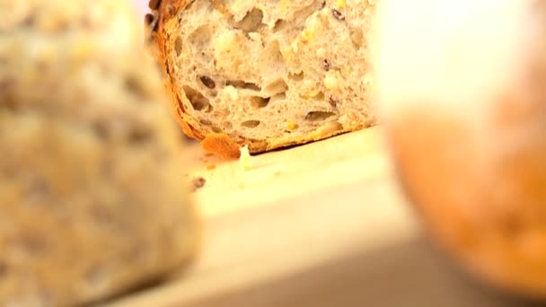 Вибір здорової хліб — стокове відео